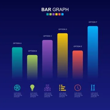 Bar Chart Graph Diagram Financial Analytic Statistical Business Infographic I Stock Illustration