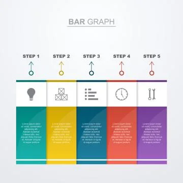 Bar Chart Graph Diagram Financial Analytic Statistical Business Infographic I Stock Illustration