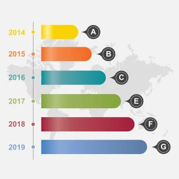 Bar Chart Graph Diagram Statistical Horizontal Infographic Illustration 스톡 일러스트