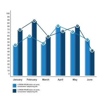 Bar Chart Graph Diagram Statistical Business Infographic Illustration Ilustração Stock