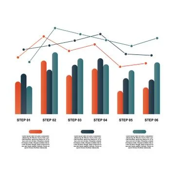 Bar Chart Graph Diagram Statistical Business Infographic Illustration 스톡 일러스트