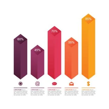 Bar Chart Graph Diagram Statistical Business Infographic Illustration Stock Illustration