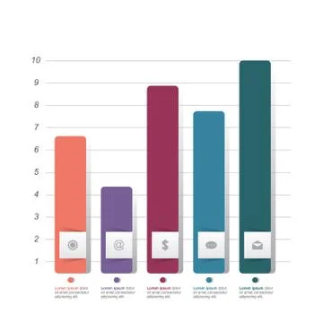 Bar Chart Graph Diagram Statistical Business Infographic Illustration 스톡 일러스트