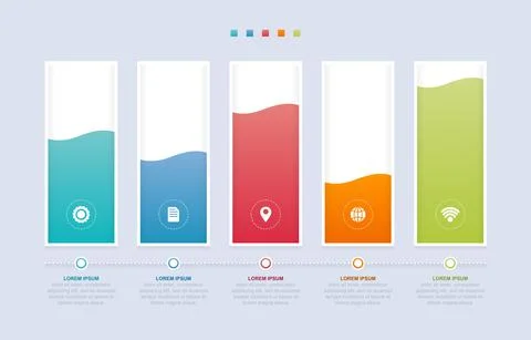 Bar Chart Graph Diagram Statistical Business Infographic Element Template Stock Illustration