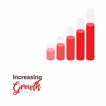 Bar Chart Graph Diagram Statistical Business Illustration. Growth chart vecto Stock Illustration