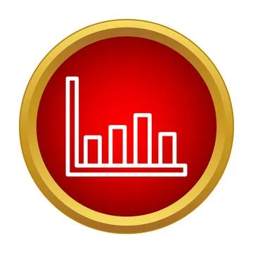 Bar chart graph showing data analysis progress Illustrazione stock