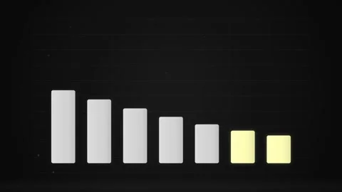 Bar Chart Growing Upwards - Financial Growth, Success, Data Analysis, Busin.. Stock Footage 346660120