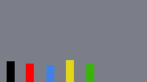 Bar chart that grows in different colors Stock Footage 302541533