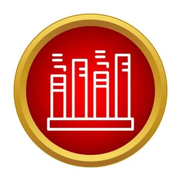 Bar chart icon for data analysis and statistics 스톡 일러스트