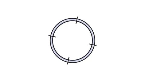 Bar chart icon enclosed in a circle, symbolizing data visualization and ana.. Video stock 335259197