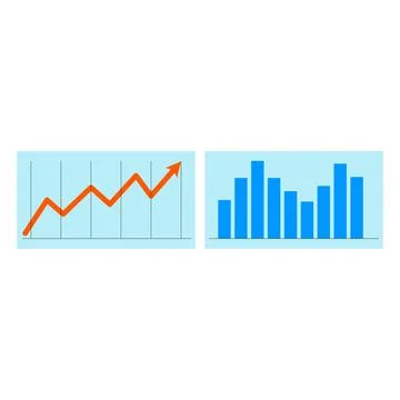 Bar chart icon. Flat chart related icon for web and mobile applications Stock Illustration