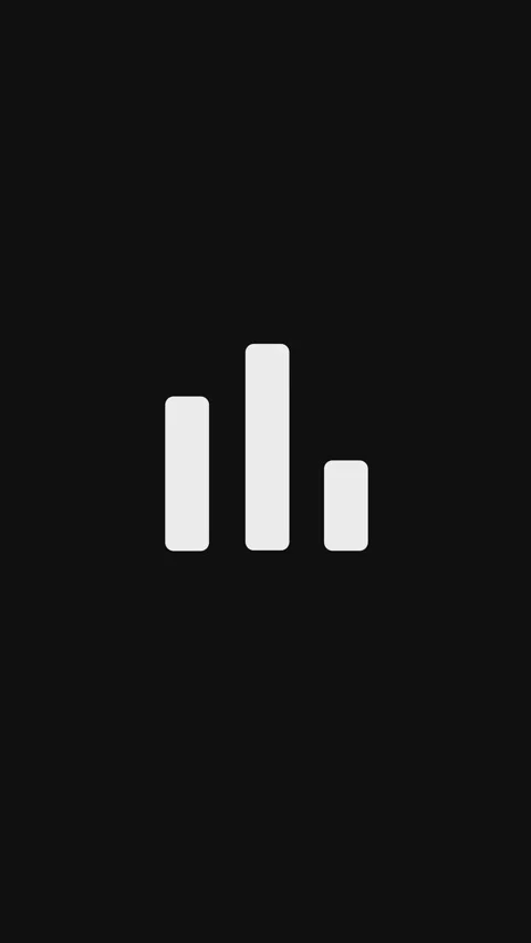 Bar chart icon outline animation chart bars Stock Footage 297153701