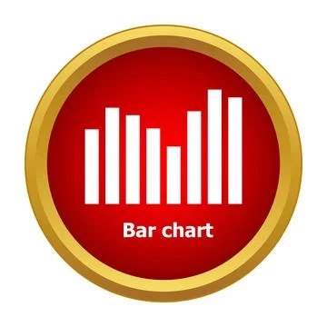 Bar chart icon representing data analysis and growth 스톡 일러스트