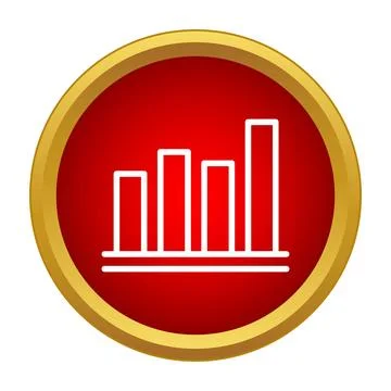 Bar chart icon representing data analytics and growth イラスト素材