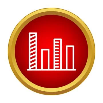 Bar chart icon showing statistics and data analysis イラスト素材