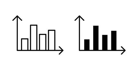 Bar chart icon symbol. Flat Vector illustration Stock Illustration