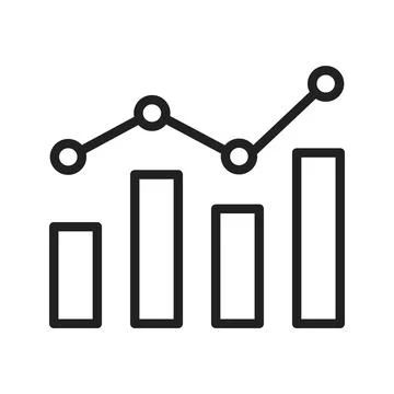 Bar Chart icon vector image. Stock Illustration