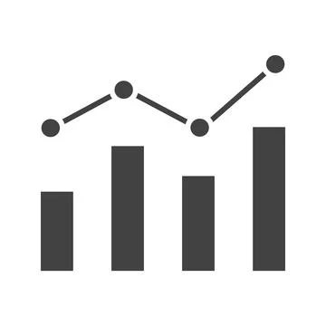 Bar Chart icon vector image. Stock Illustration