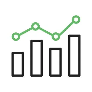 Bar Chart icon vector image. Stock Illustration