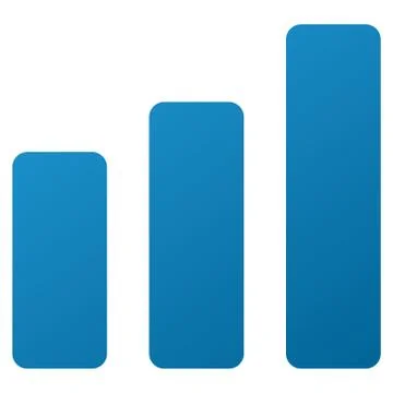 Bar Chart Increase Gradient Vector Icon Stock Illustration