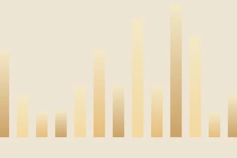 Bar chart with increasing and decreasing data bars Stock Illustration