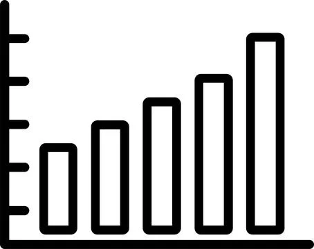 Bar Chart Line Icon Design Stock Illustration