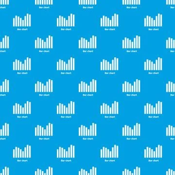 Bar chart pattern seamless blue 스톡 일러스트