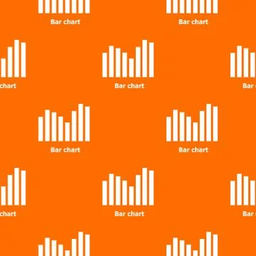 Bar chart pattern vector orange 스톡 일러스트