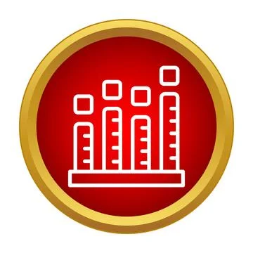 Bar chart representing data analytics and business progress Stock Illustration