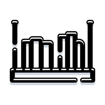 Bar chart representing data analytics and business growth Stockillustratie