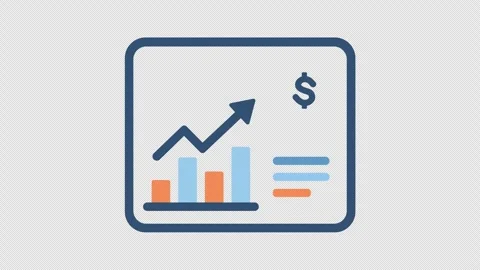 Bar Chart Rising for Investment Performance Analysis Stock Footage 337036329