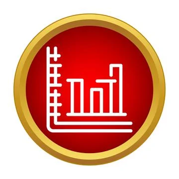 Bar chart showing business data analysis growth Stock Illustration
