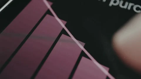 A bar chart showing a declining trend Stock-Footage 332921087