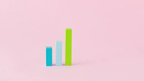 Bar chart statistical data representation Stock Footage 201216990