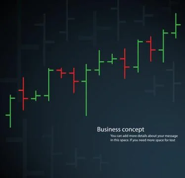 Bar chart stock exchange vector illustration Stock Illustration