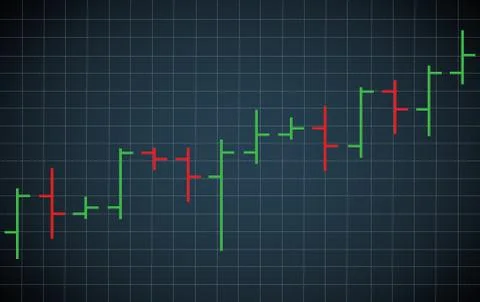 Bar chart stock exchange vector illustration Stock Illustration