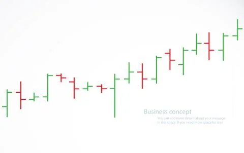Bar chart stock exchange vector illustration Illustrazione stock