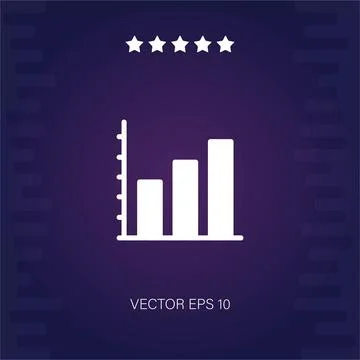 Bar chart vector icon Stock Illustration