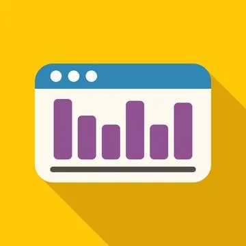 Bar chart web analytics dashboard illustrating data statistics Ilustración de archivo