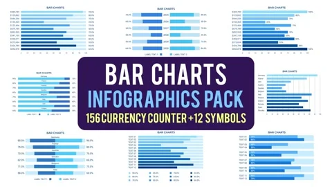 Bar Charts Infographics Pack Catálogo de After Effects