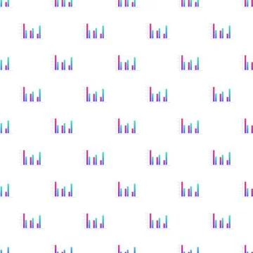 Bar charts seamless pattern showing business data visualization Stock-Illustration
