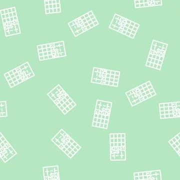 Bar chocolate line vector seamless pattern Stock Illustration