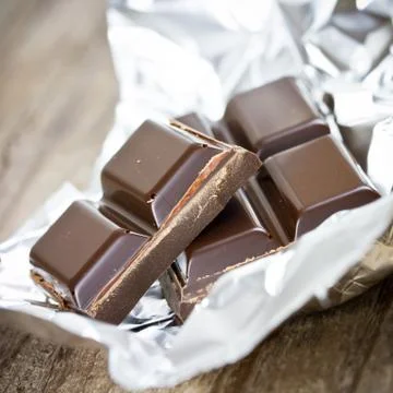 Bar of chocolate Foto stock