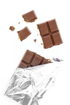 Bar of chocolate Stock Photos