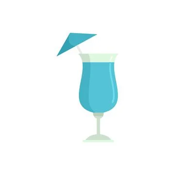 Bar cocktail icon flat isolated Stock Illustration