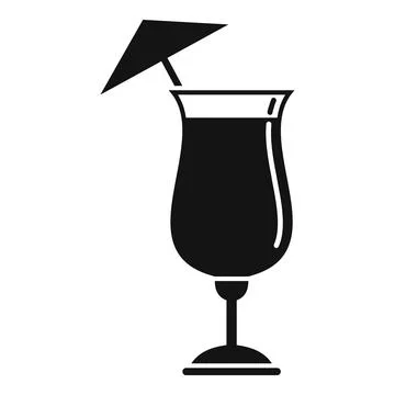 Bar cocktail icon, simple style Stock Illustration