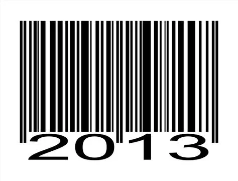 Bar code 2013 Stock Illustration