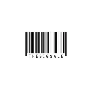 Bar code. The big sale. Stock Illustration