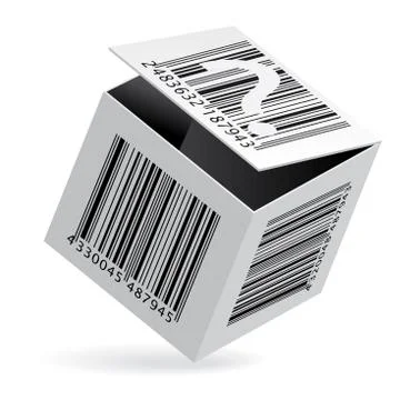Bar code on box Stock-Illustration