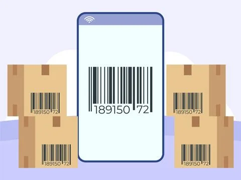 Bar Code Concept Illustration Stock Illustration